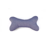 Blue bone shaped fabric dog toy ecofriendly soft project blu bengal