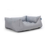 black white ecofriendly soft cosy fabric dog nest bed side view project blu adriatic